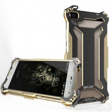 Huawei Ascend P8 - R-Just Outdoor Ultra Light Aviation Aluminium Drop-Proof Metal Phone Protective Cover Case - Gold